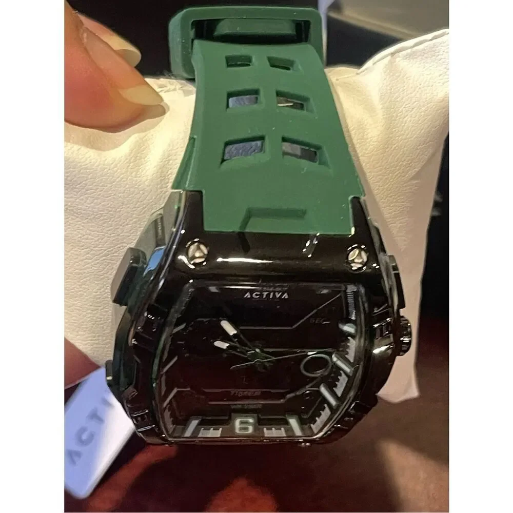 Actival Venzis X Invicta Digital Men's Watch - 50mm. Army Green (ACW8131-003)